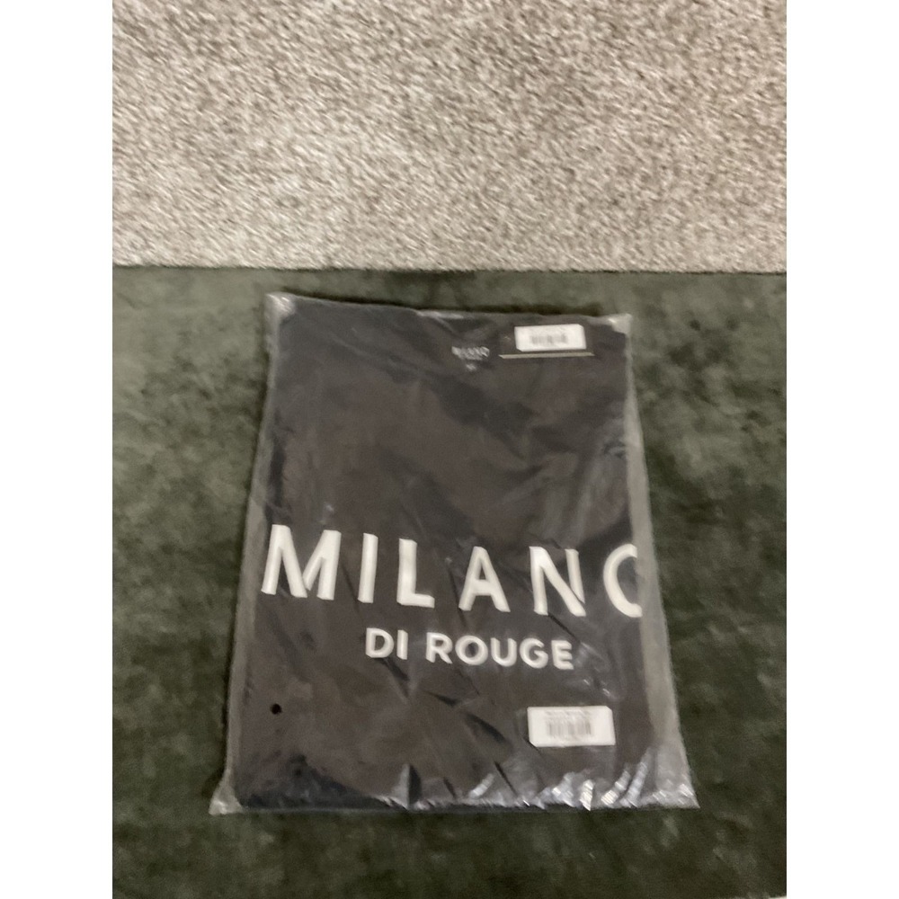 Milano Di Rouge Lux Signature Tee Mens XS Black NEW Graphic Short Sleeve Shirt
